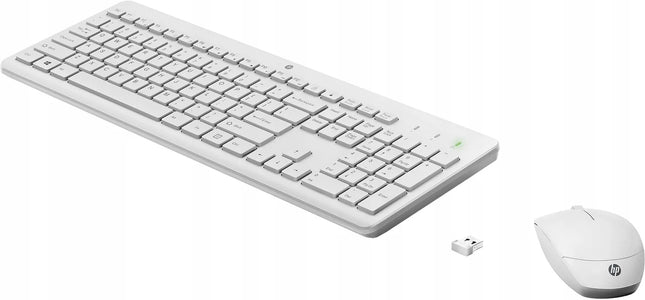 Belaidis klaviatūros ir pelės rinkinys HP 230 Wireless Combo, baltas, 3L1F0AA
