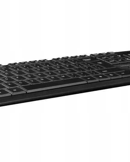 Belaidis klaviatūros ir pelės rinkinys MODECOM MC-7200, membraninis, tylus