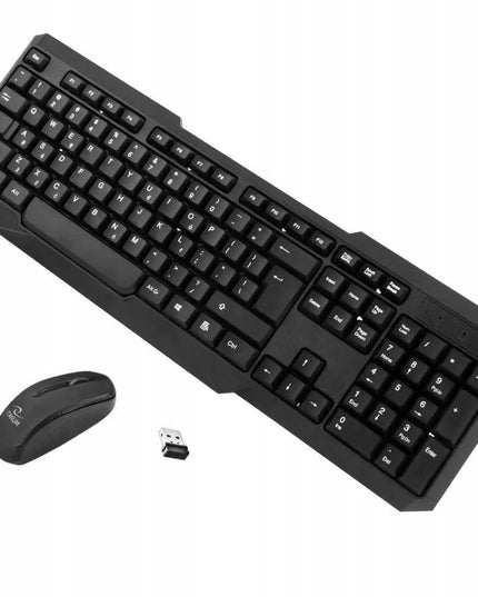 Belaidis klaviatūros ir pelės rinkinys Titanum TK108 Memphis, 2,4 GHz, juodas
