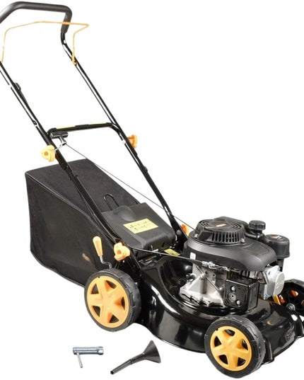 Benzininė vejapjovė Riwall Pro 4270 132 cm3 3,5 AG su ratų pavara ir 45 l krepšiu EU5