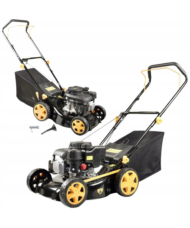 Benzininė vejapjovė Riwall Pro 4270 132 cm3 3,5 AG su ratų pavara ir 45 l krepšiu EU5