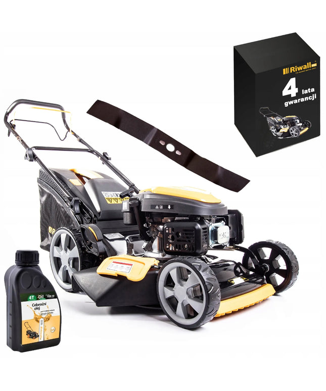 Benzininė vejapjovė su pavara Riwall PRO 51cm 5190SRV su automatine oro sklende
