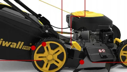 Benzininė vejapjovė su pavara Riwall PRO 51cm 5190SRV su automatine oro sklende