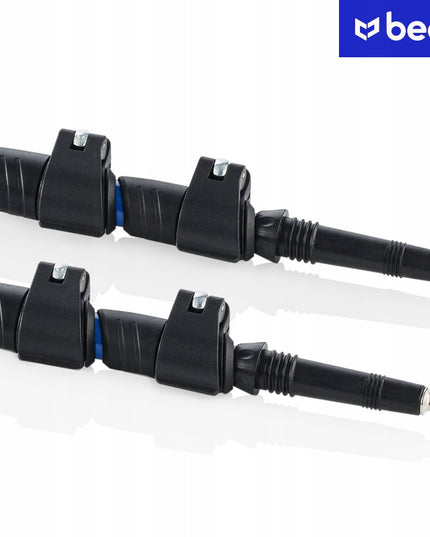 Reguliuojamos Trekingo ir Šiaurietiško Ėjimo Lazdos Beon Smart Blue – Su Antgaliais, Visoms Dangoms