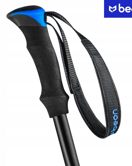 Reguliuojamos Trekingo ir Šiaurietiško Ėjimo Lazdos Beon Smart Blue – Su Antgaliais, Visoms Dangoms