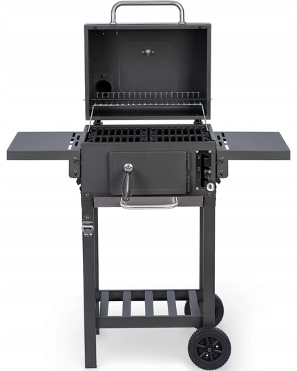 Berdsen BBQChef™ sodo anglinis grilis su ketaus grotelėmis, dangčiu ir ratukais