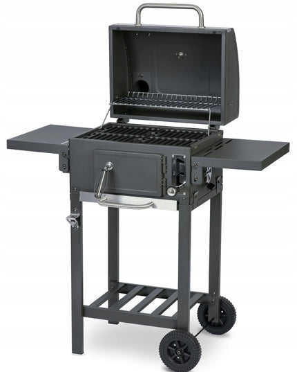 Berdsen BBQChef™ sodo anglinis grilis su ketaus grotelėmis, dangčiu ir ratukais