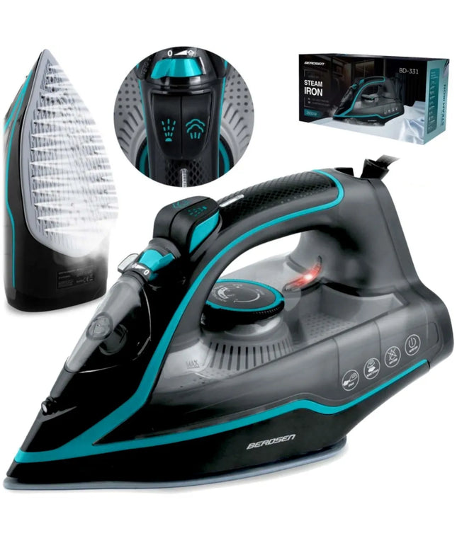 Berdsen BD-331 2600W keramikinis garinis lygintuvas su vertikalaus lyginimo funkcija