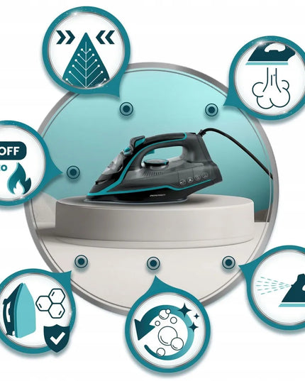 Berdsen BD-331 2600W keramikinis garinis lygintuvas su vertikalaus lyginimo funkcija