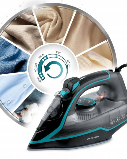 Berdsen BD-331 2600W keramikinis garinis lygintuvas su vertikalaus lyginimo funkcija