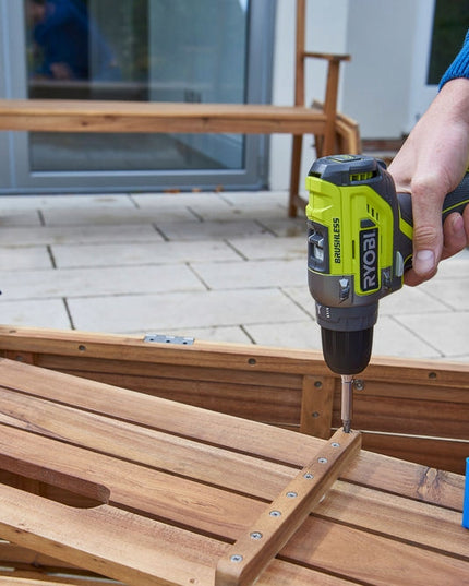 Bešepetis akumuliatorinis gręžtuvas-suktuvas Ryobi R18DD5-0 ONE+