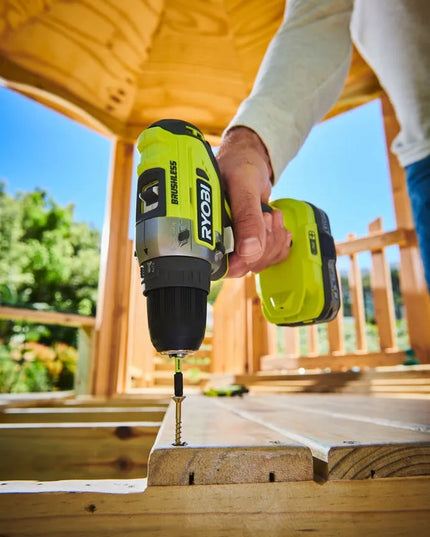 Bešepetis akumuliatorinis gręžtuvas-suktuvas Ryobi R18DD5-0 ONE+