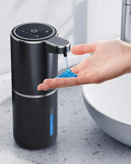Bėskontaktis muilo dozatorius 380 ml, USB įkrovimas, vonios kambariui ir virtuvei