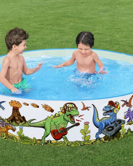 Bestway 55022 vaikiškas pripučiamas baseinas su dinozaurų grafika, 183 cm