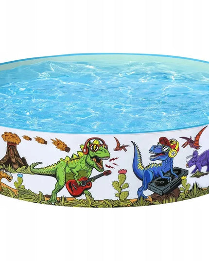 Bestway 55022 vaikiškas pripučiamas baseinas su dinozaurų grafika, 183 cm
