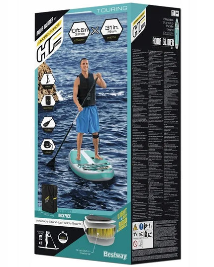 Bestway Hydro-Force SUP lenta plaukimui 320 x 79 x 12 cm, 7-viename mega rinkinys