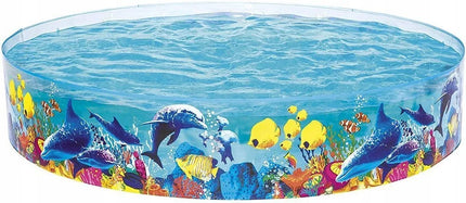 Bestway pripučiamas sodo baseinas vaikams Akvariumas 244 x 46 cm