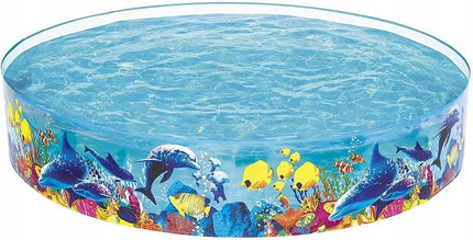 Bestway pripučiamas sodo baseinas vaikams Akvariumas 244 x 46 cm