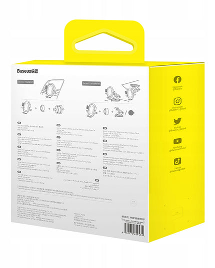 BASEUS Automobilinis laikiklis telefonui, gravitacinis automatinis spaustuvas