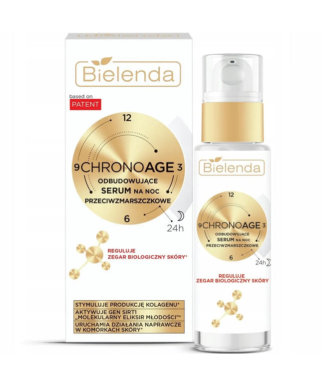 Bielenda Chrono Age 24h naktinis veido serumas nuo raukšlių 30 ml