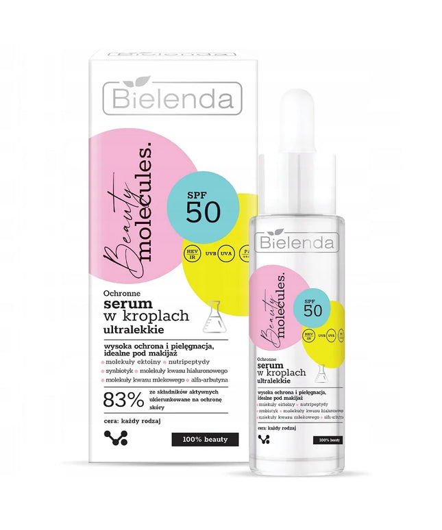 Bielenda Molecules apsauginis serumas lašeliais SPF50 30ml