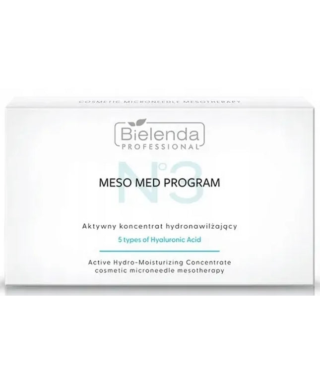 Bielenda Professional Meso Med hialurono rūgšties rinkinys 10x3 ml
