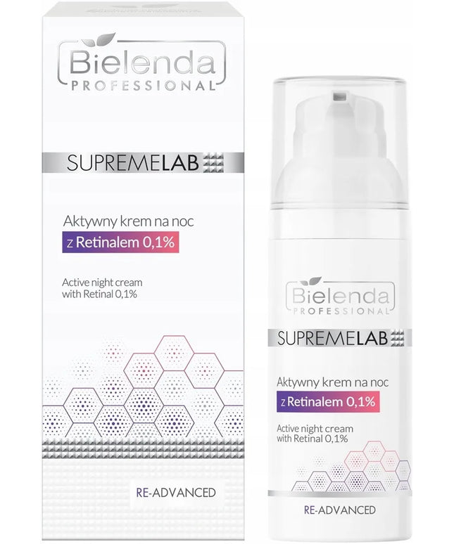 Bielenda Professional SupremeLab aktyvus naktinis kremas su retinaliu 0,1% 50 ml