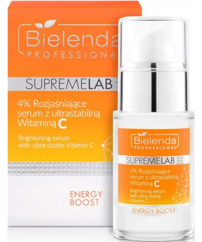 Bielenda Professional SupremeLab šviesinantis serumas su 4% itin stabilu vitamino C