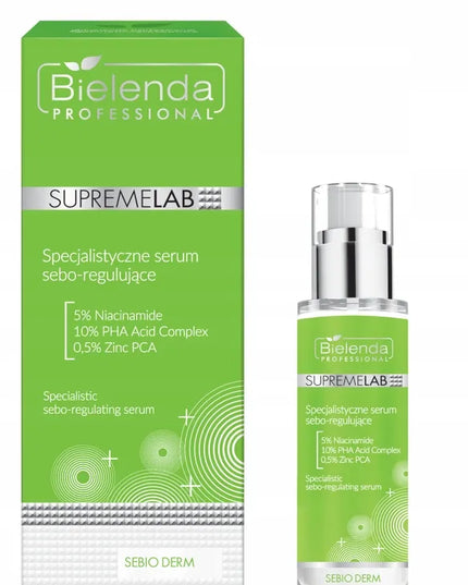 BIELENDA SupremeLab riebalų išsiskyrimą reguliuojantis serumas 30 ml
