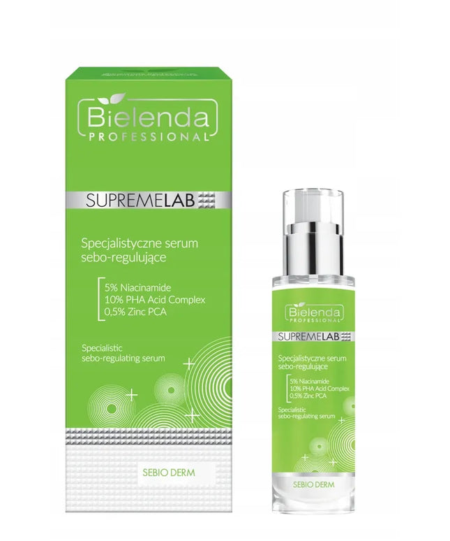 BIELENDA SupremeLab riebalų išsiskyrimą reguliuojantis serumas 30 ml