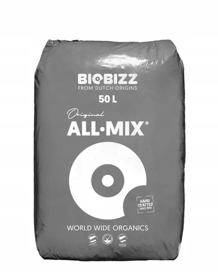 BioBizz All-Mix 50L – Organinis substratas – Durpės, perlitas, humusas, Pre-Mix