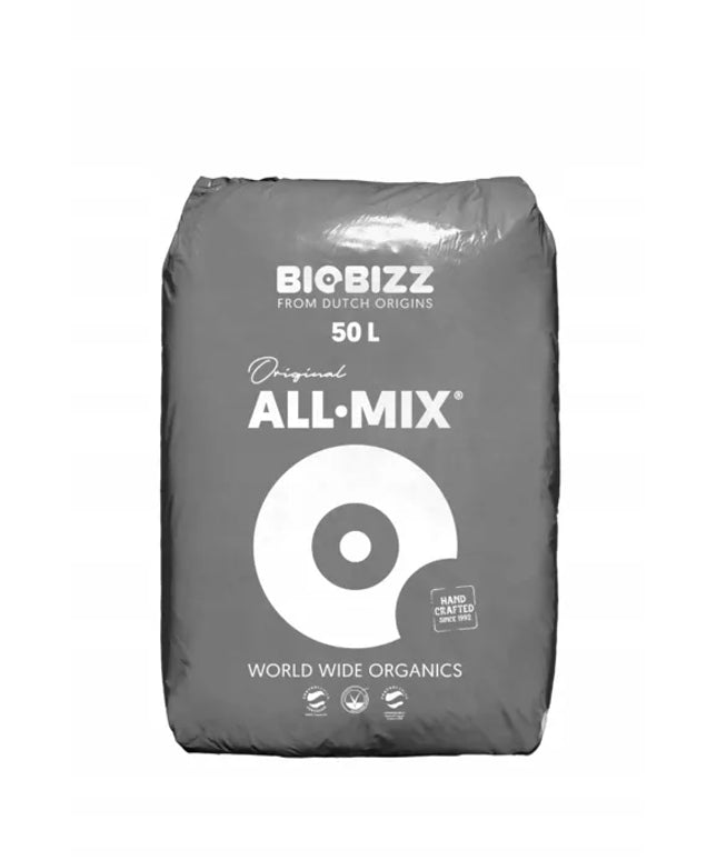 BioBizz All-Mix 50L – Organinis substratas – Durpės, perlitas, humusas, Pre-Mix