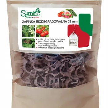 Biologiškai skaidūs augalų spaustukai Sumin 50 vnt.