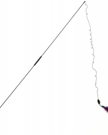 BIRD ilga XXL meškerė katėms – žaislas su tikromis plunksnomis, 190 cm