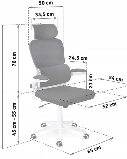 Biuro kėdė Sofotel Formax iš mikro tinklelio, juoda