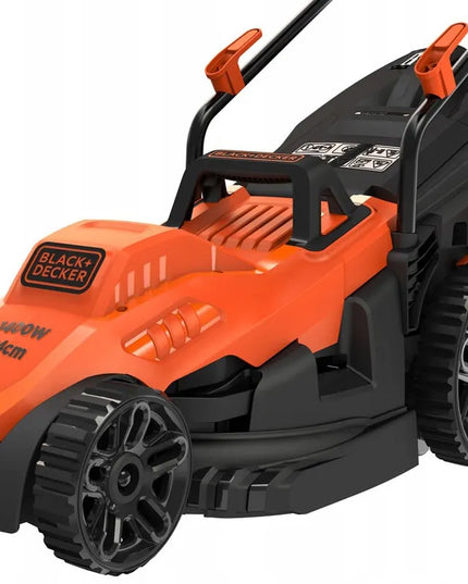 Black&Decker BEMW461BH elektrinė vejapjovė / 1400W / 34 cm pjovimo plotis / 40 l krepšys