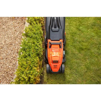 Black&Decker BEMW461BH elektrinė vejapjovė / 1400W / 34 cm pjovimo plotis / 40 l krepšys