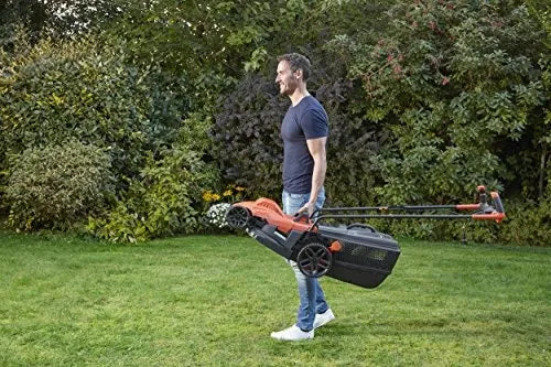 Black&Decker BEMW461BH elektrinė vejapjovė / 1400W / 34 cm pjovimo plotis / 40 l krepšys