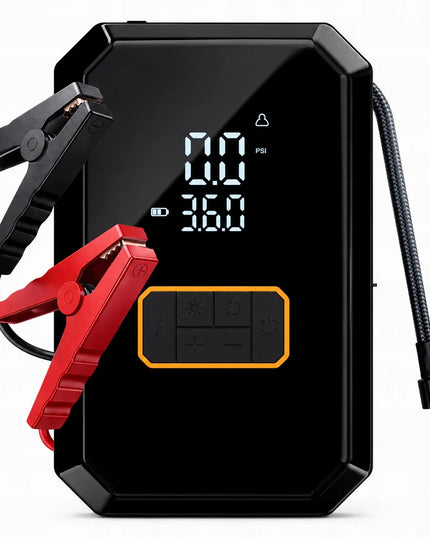 BLOW APO4 16000 mAh Jump Starter su kompresoriumi ir galios banku (150 PSI)