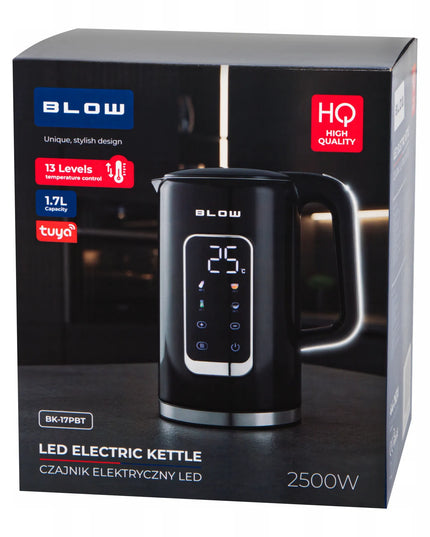 BLOW belaidis elektrinis virdulys 2500W, 1,7L, temperatūros reguliavimas, Wi-Fi