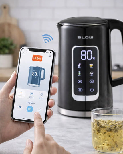 BLOW belaidis elektrinis virdulys 2500W, 1,7L, temperatūros reguliavimas, Wi-Fi
