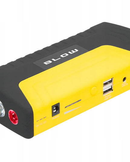 BLOW JS-15 automobilio užvedimo įrenginys su powerbank, žibintuvėliu ir avarinės saugos plaktuku, 12800mAh