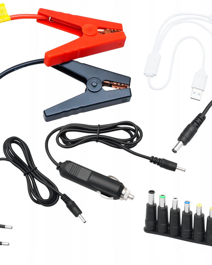 BLOW JS-15 automobilio užvedimo įrenginys su powerbank, žibintuvėliu ir avarinės saugos plaktuku, 12800mAh