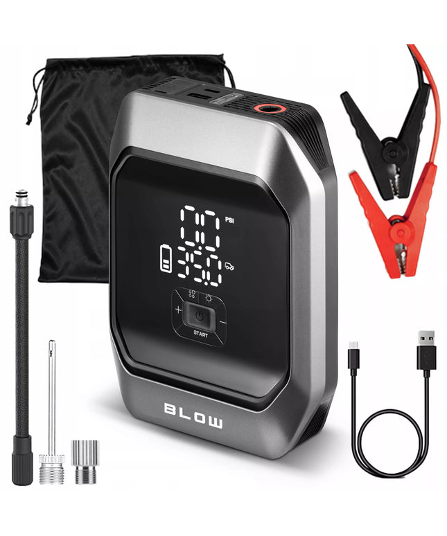 BLOW Jump Starter, kompresorius, pompa, 9000mAh