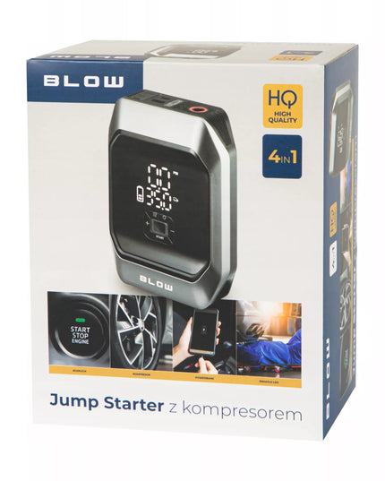 BLOW Jump Starter, kompresorius, pompa, 9000mAh