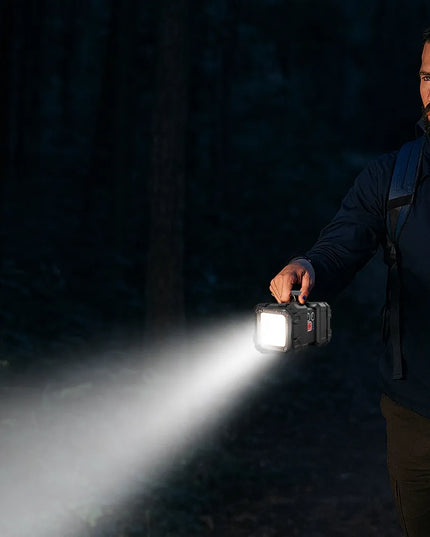 BLOW LED dvipusis prožektorius, 40W, 450 lm, įkraunamas su Powerbank funkcija