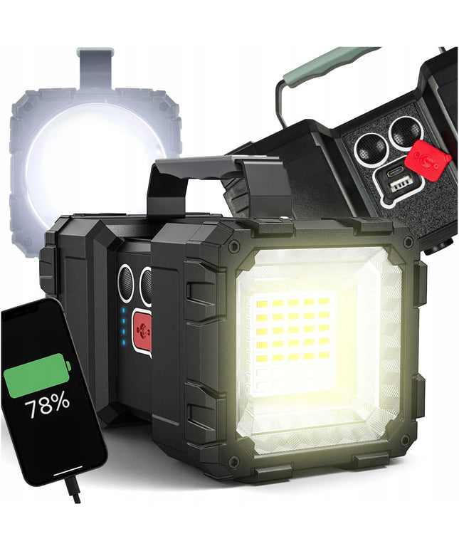BLOW LED dvipusis prožektorius, 40W, 450 lm, įkraunamas su Powerbank funkcija