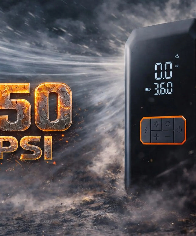 BLOW Oro kompresorius, jump starteris, 16000 mAh, 10,3 barų, skirtas automobiliams ir dviračiams