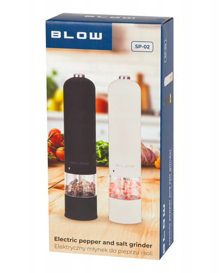 BLOW SP-02 elektrinis druskos ir pipirų malūnėlių rinkinys x2