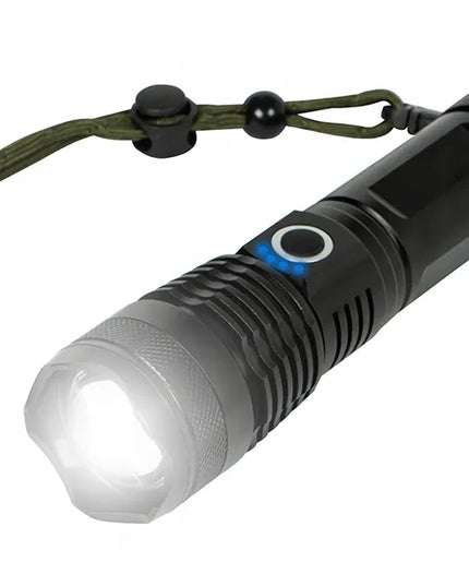 BLOW taktinis LED rankinis žibintuvėlis 2700 lm vandeniui atsparus IP44 aliuminis su priartinimo funkcija